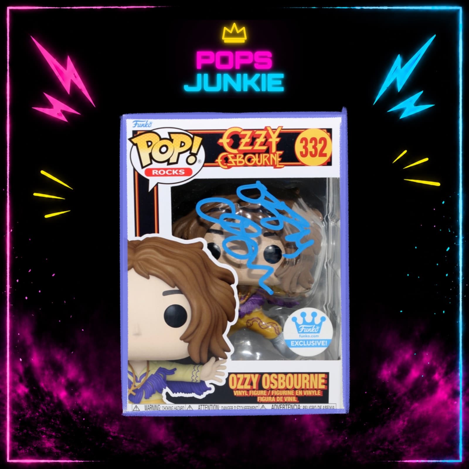 OZZY OSBOURNE Funko Pop #404 Signed by Ozzy Osbourne